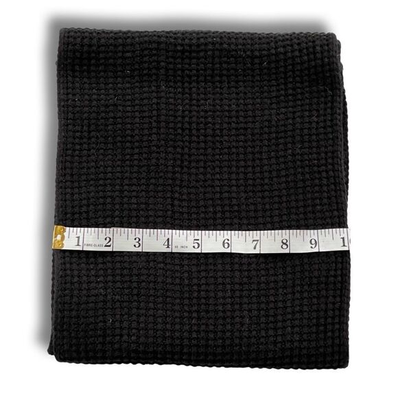 Men's Waffle Knit Scarves - Goodfellow & Co™ • Black • NWT - Picture 5 of 7